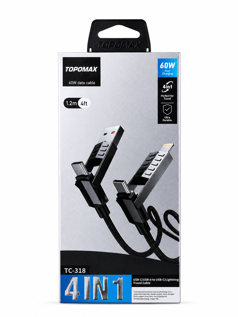 4-in-1 Fast Charging Cable 60W