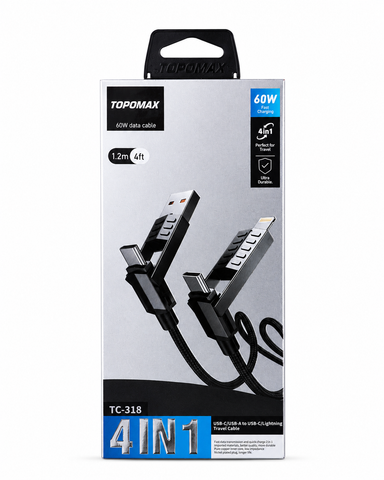 4-in-1 Fast Charging Cable 60W