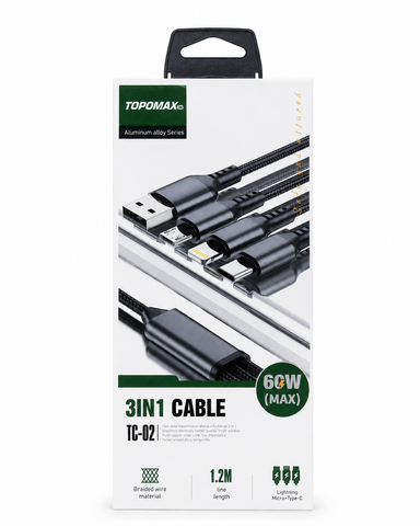 3-in-1 Fast Charging Cable 60W