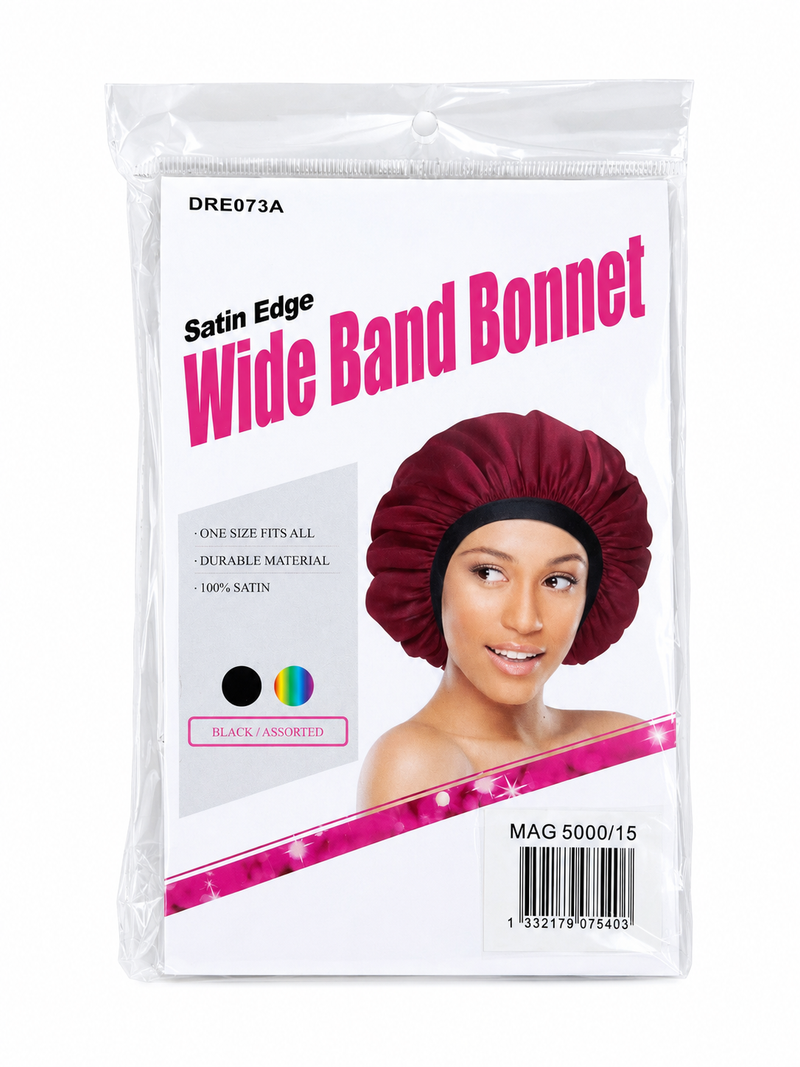Wide Band Satin Bonnet