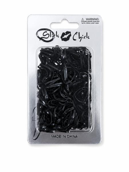 Slick Chick Hair Rubber Bands Black