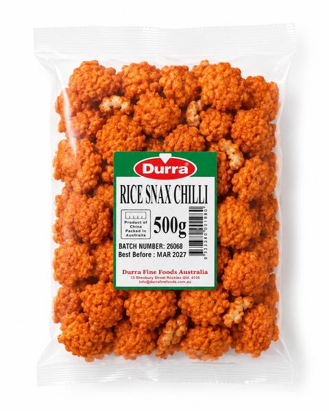 Durra Rice Snax Chilli 500g