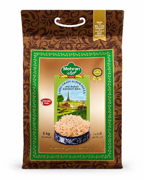 Mehran Long Grain Super Sella Basmati Rice 5kg