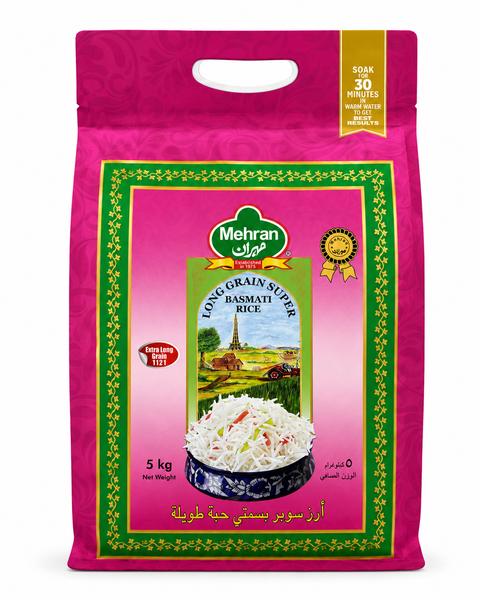 Mehran Long Grain Super Basmati Rice 5kg