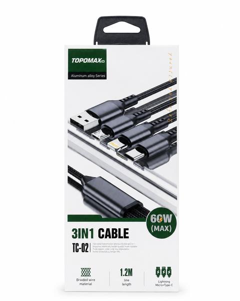 Topomax 3-in-1 60W Cable